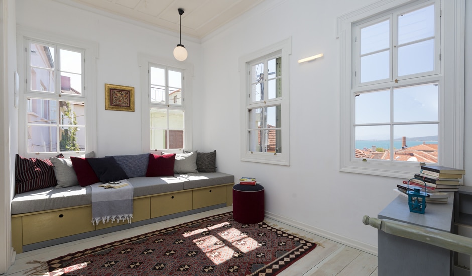 Mozaikli Ev: Sitzecke mit Aussicht